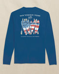 M LS Americana Kayaks Perf Tee