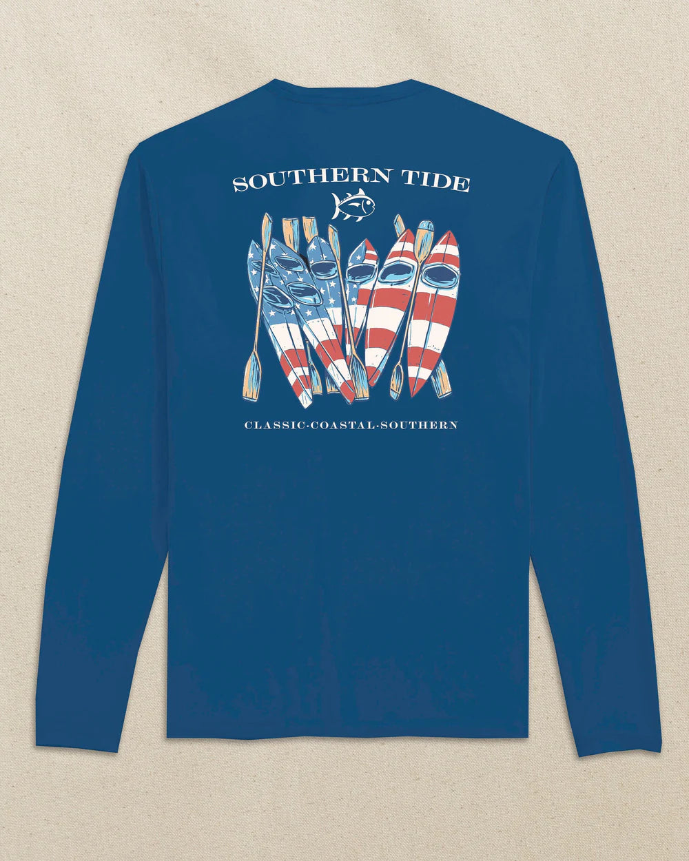 M LS Americana Kayaks Perf Tee