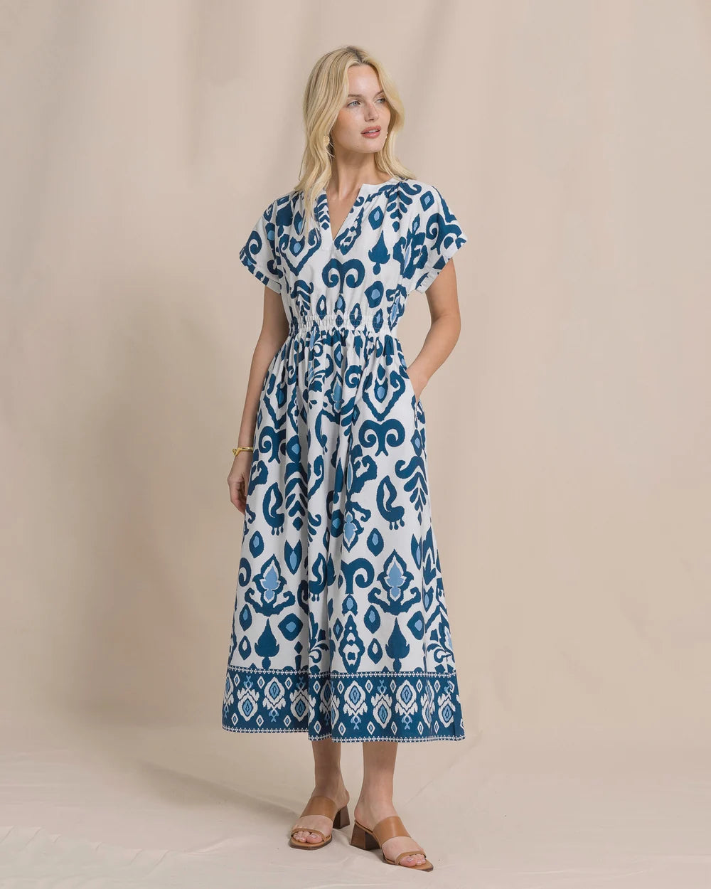 W Ana Dolman Sleeve Maxi Dress - Star White