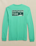 M LS ST Golf Badge Tee Turtle Green