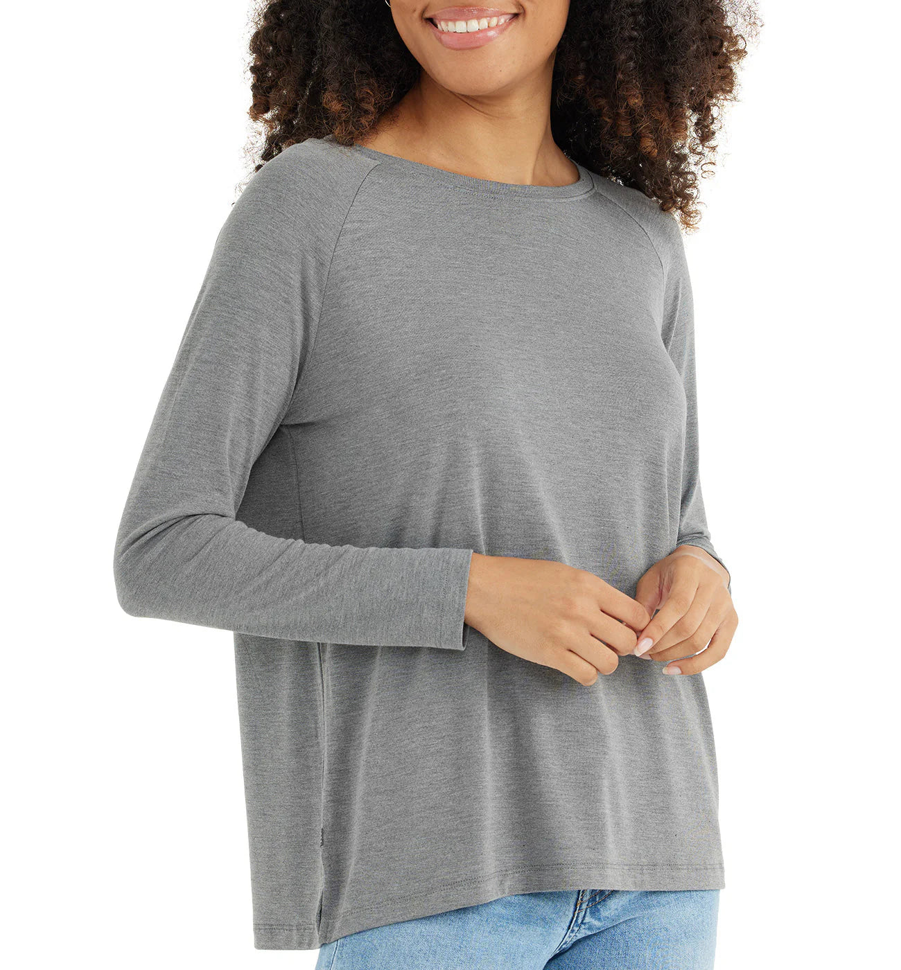 Women’s Bamboo Everyday Flex Long Sleeve Heather Navy