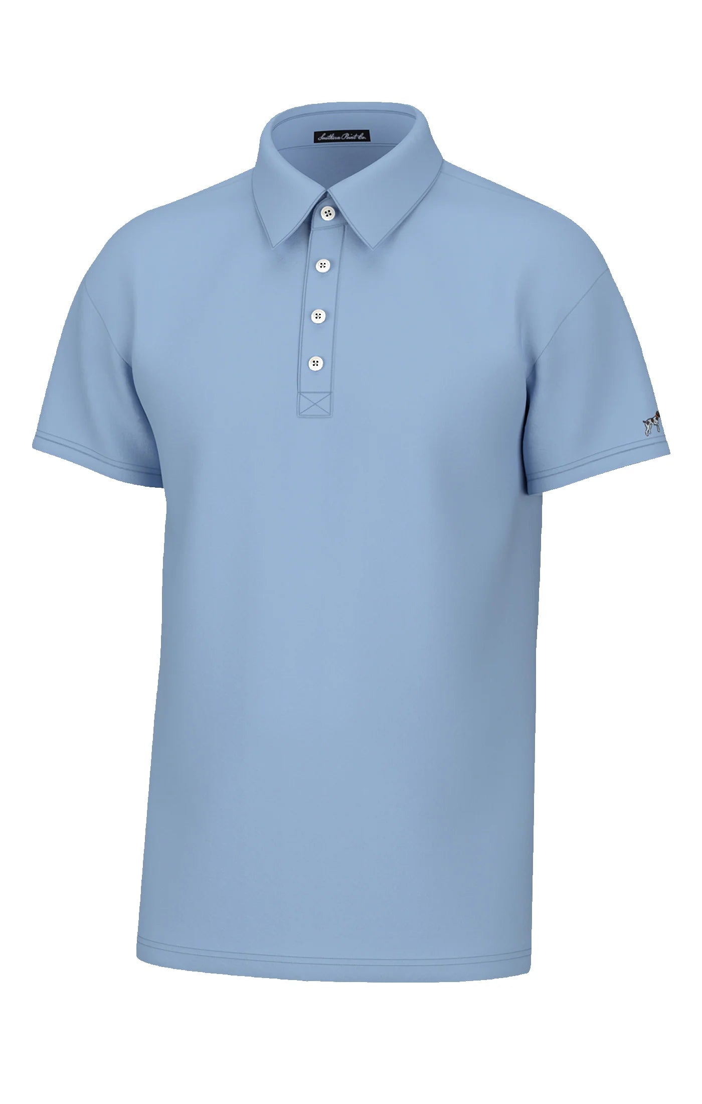 Charles 4 Button Pique Polo