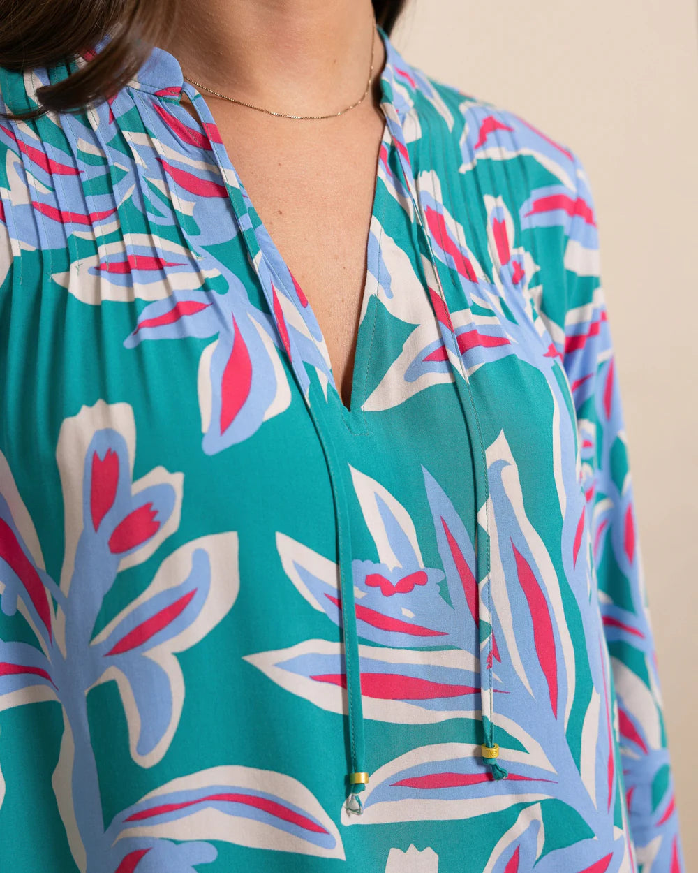 W Bonni Vintage Gardens Blouse Spruce Shade