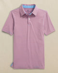 Y Driver Stripe Polo - Coral Beach