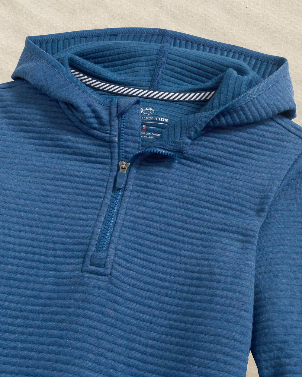 Y Ottoman Heather Qzip Hoodie - Heather Nautical Blue