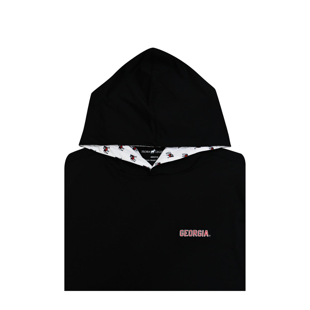 Bamboo Charcoal Lined Perf Hoodie-UGA w/Bulldogs