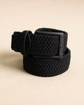 M Caddie Braided Belt Caviar Black