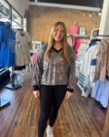 V-Neck Camoflauge Tunic Top
