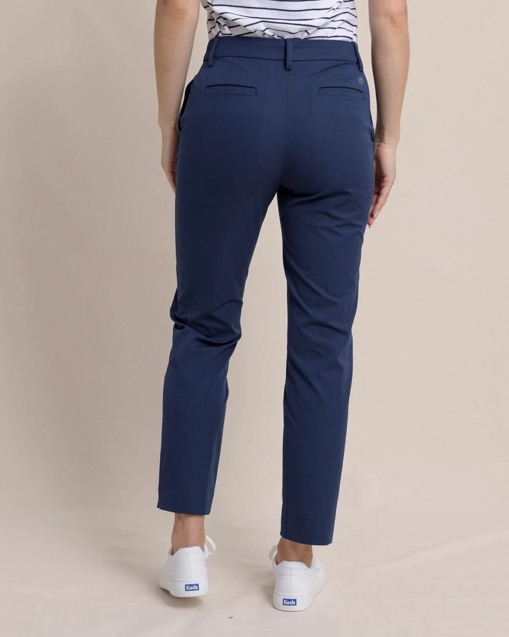 Southern Tide Chapel Perf Pant - Dress Blue