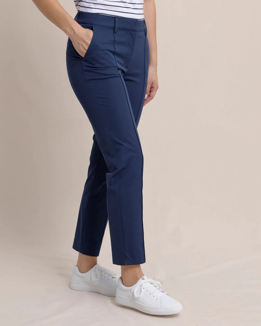 Southern Tide Chapel Perf Pant - Dress Blue