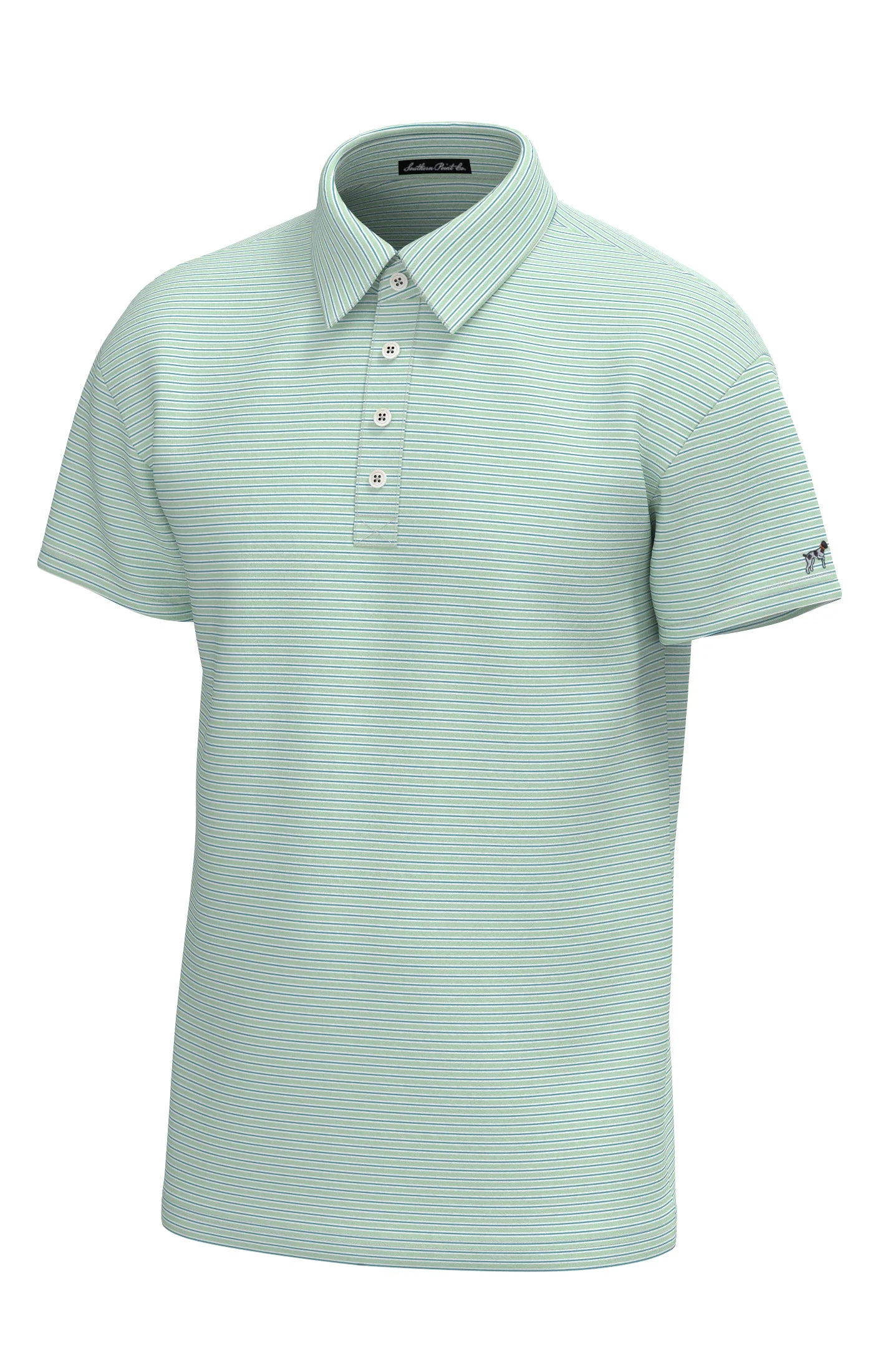Charles 4 Button Stripe Polo