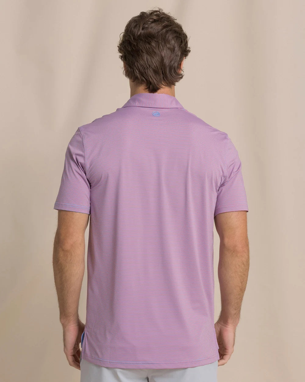 Coastal Breeze Meadowbrook Stripe Polo - Coral Beach