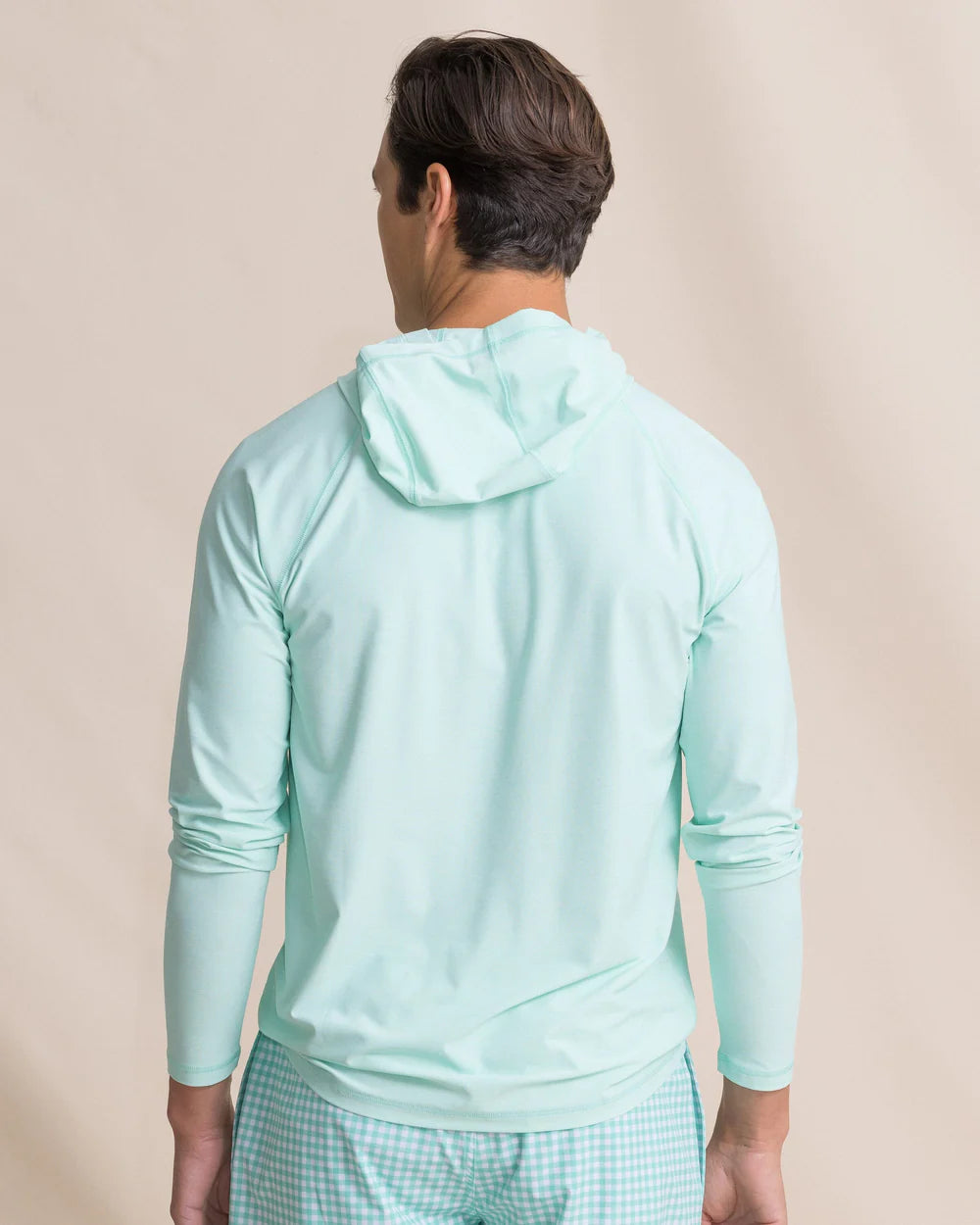 M LS Coastal Breeze Perf Hoodie Gulf Shore