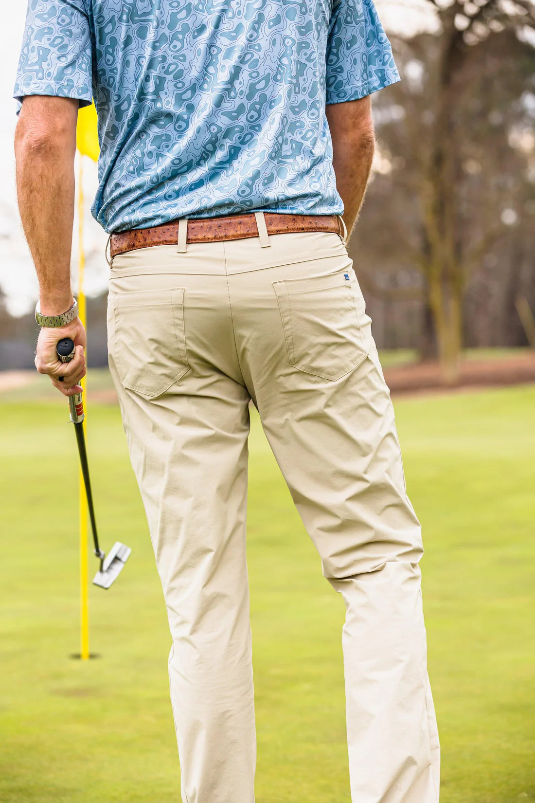 Crenshaw Golf Five Pocket Pant Tan