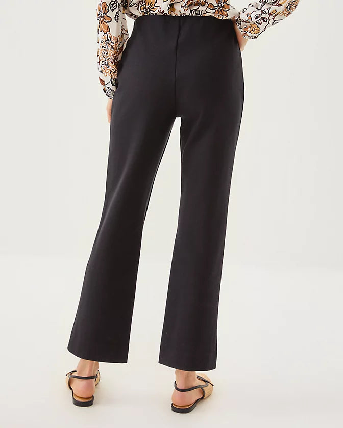 Lilly Christabel Ponte Crop Flare Noir