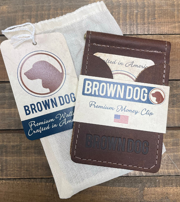 Deluxe Money Clip With Pockets - Amber