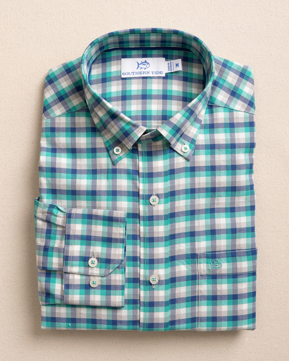 Diamond Cove Heather SJ Sportshirt - Heather Persian Green