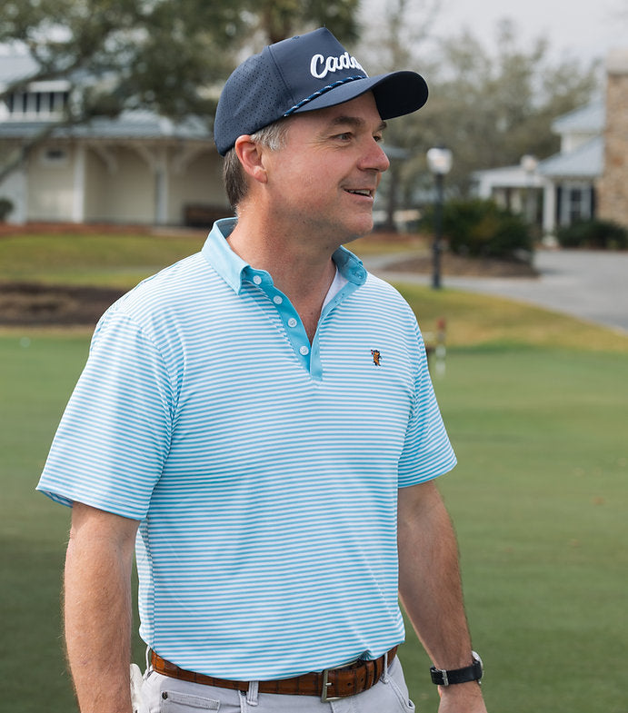 Caddie Fairway Polo Blue