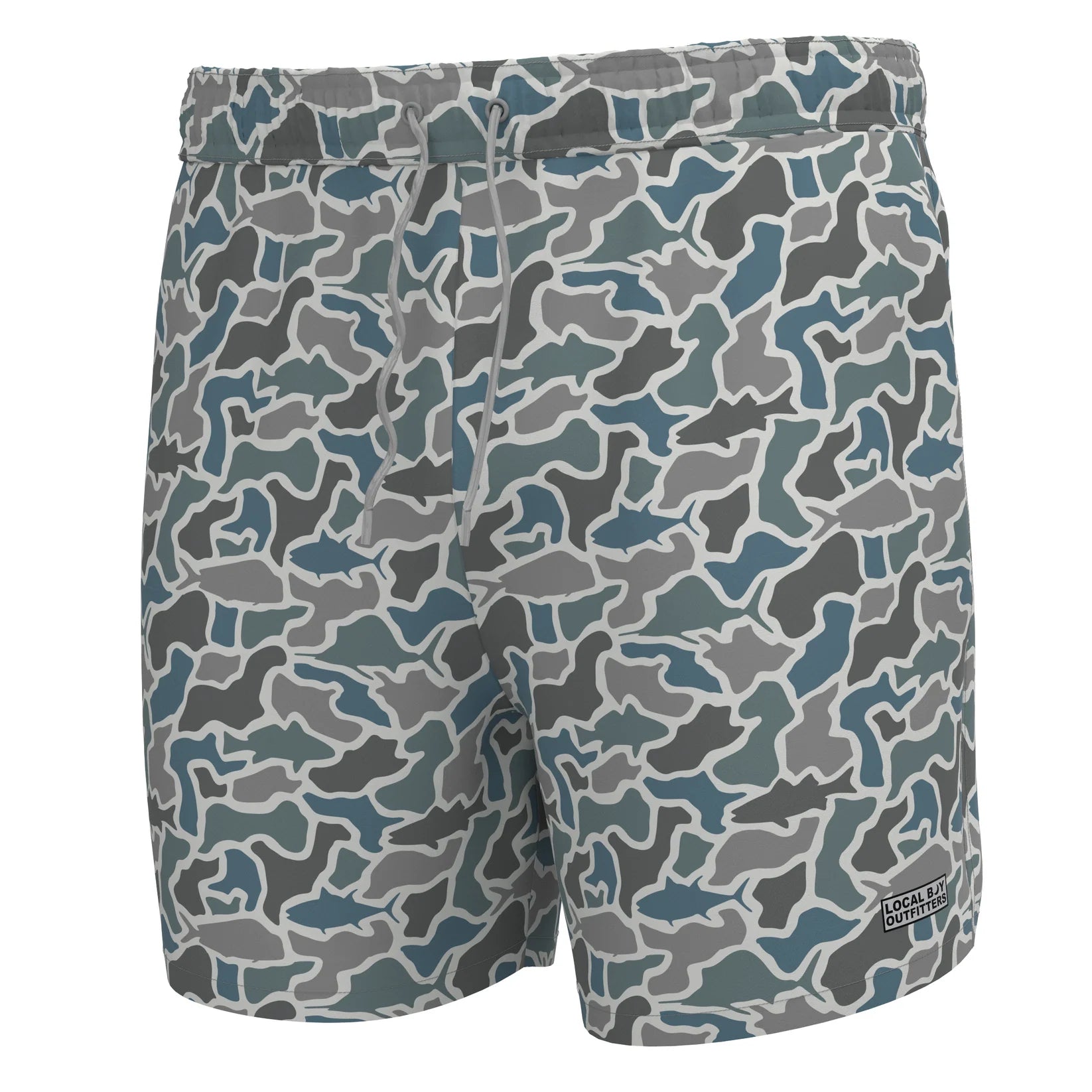 Bayview Swim Trunks Fish Camo