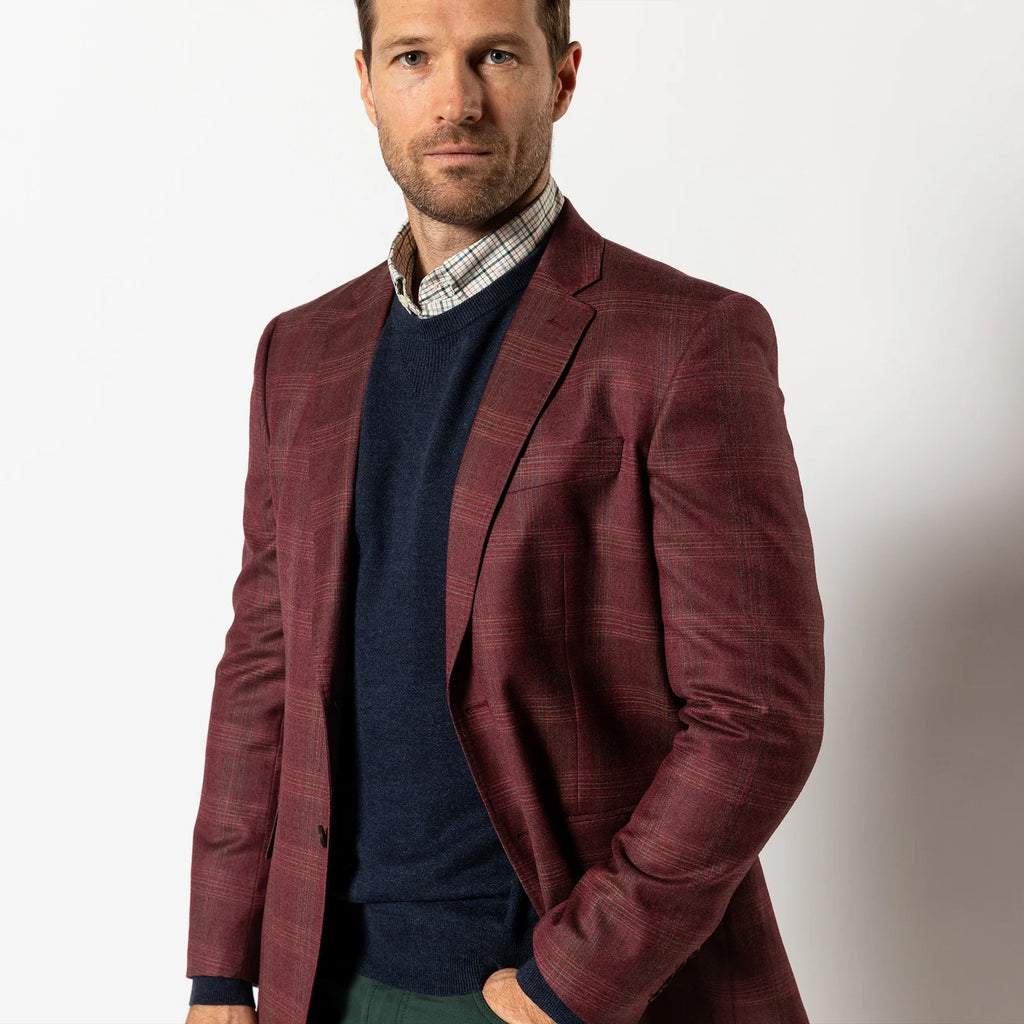 Duck Head Sampson Plaid Sport Coat - Fig