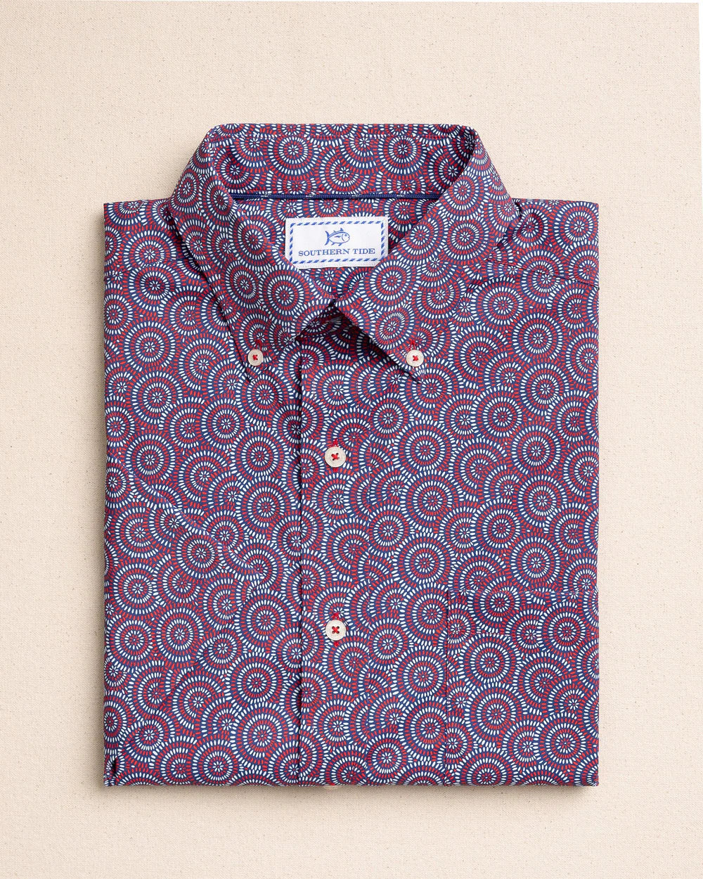 M SS Coastal Breeze Fireworks Sportshirt
