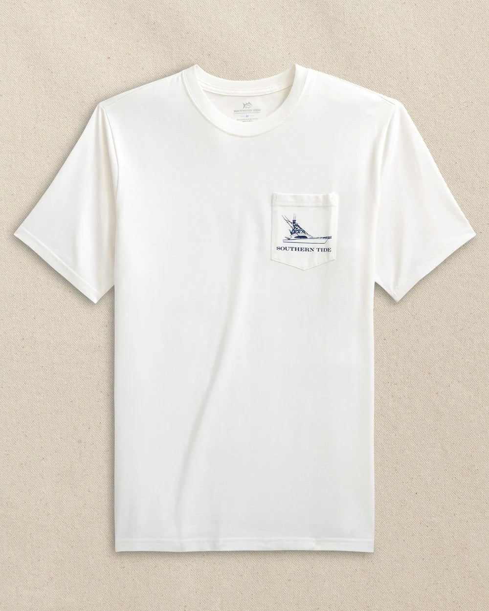 M SS Fishing Boat T-Shirt Classic White