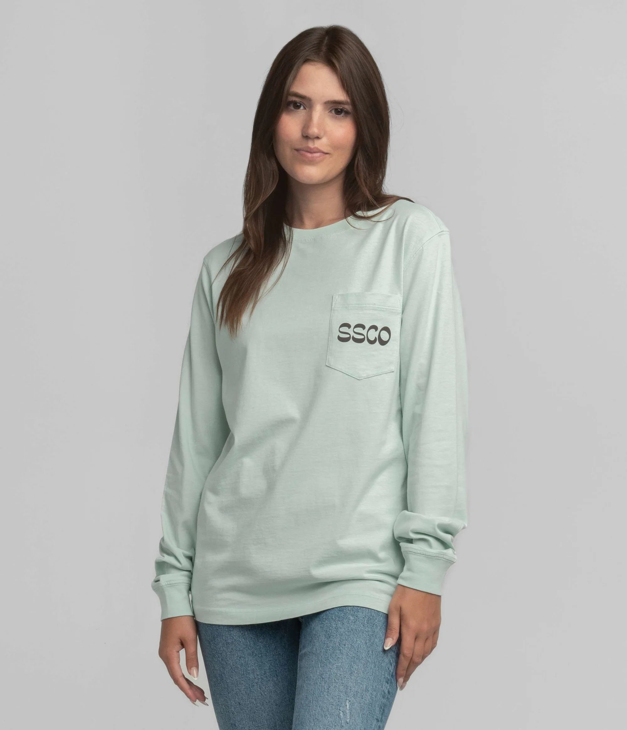 Floral Fetch Tee LS Cool Mint