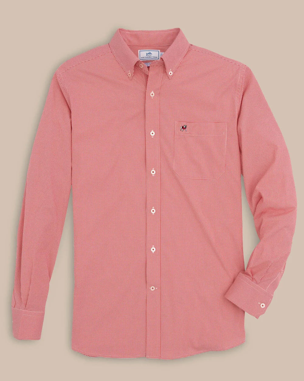 M LS IC Gameday Gingham UGA Sportshirt