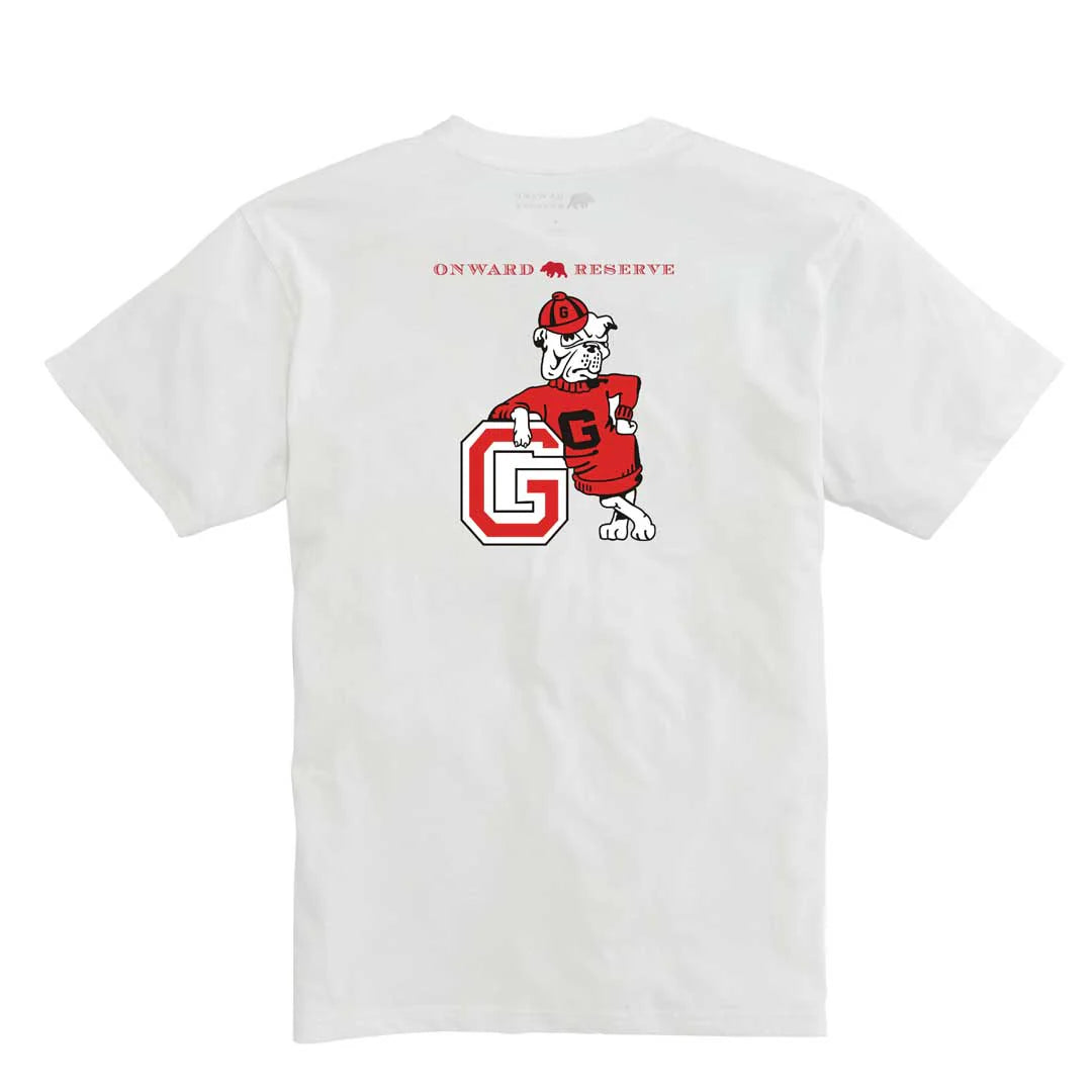 UGA G  Dog Tee White