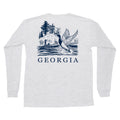 Georgia Duck Hunt LS Pocket Tee Light Gray