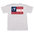 Ga Til I Die Flag Short Sleeve Pocket Tee Light Gray