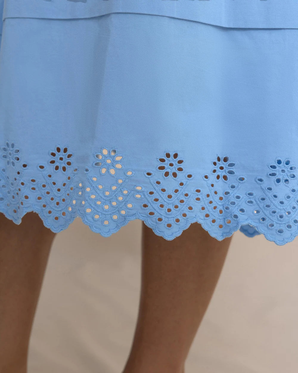 W Gigi  Eyelt Midi Skirt Ocean Channel