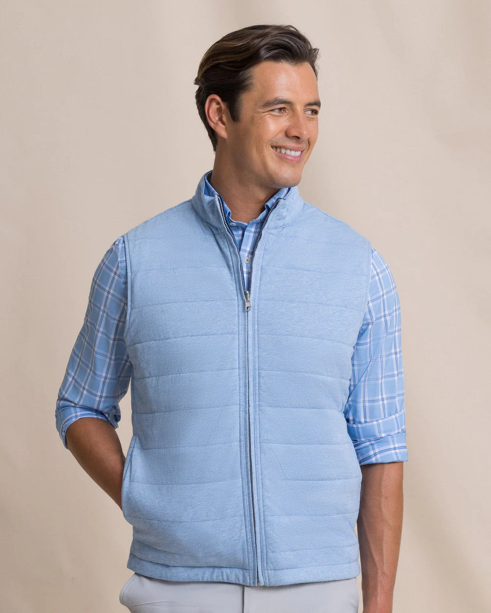 M Vest Harbor Reversible Nautical Blue