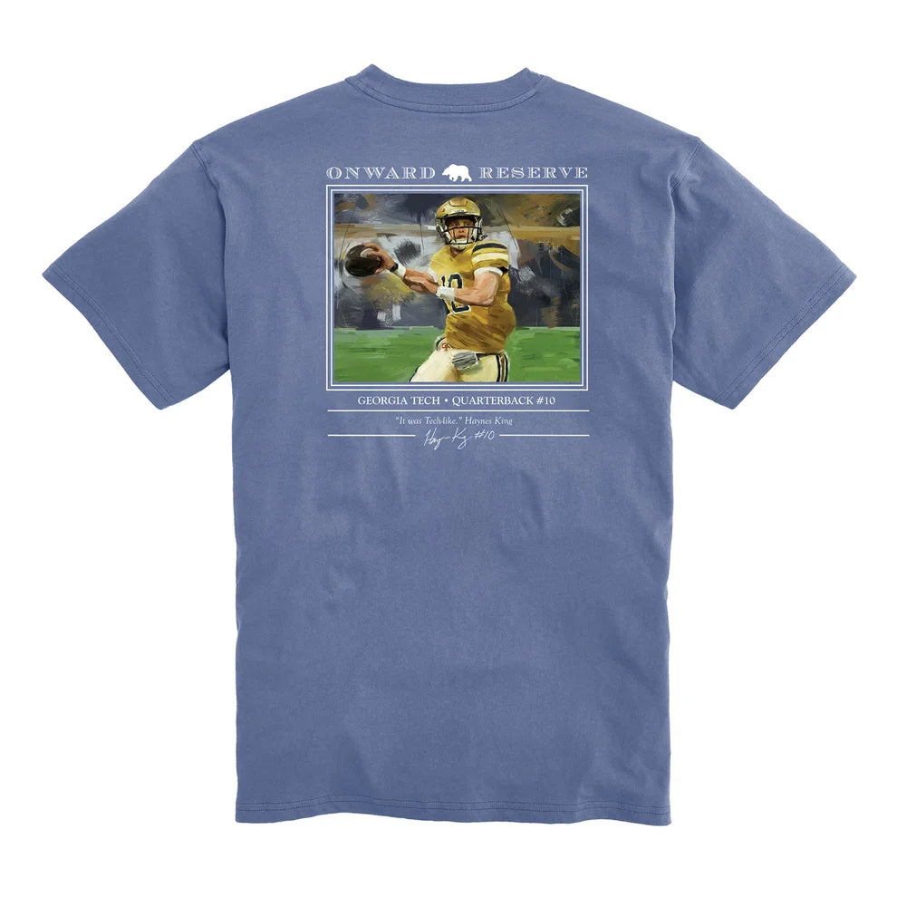 Haynes King tee-washed blue