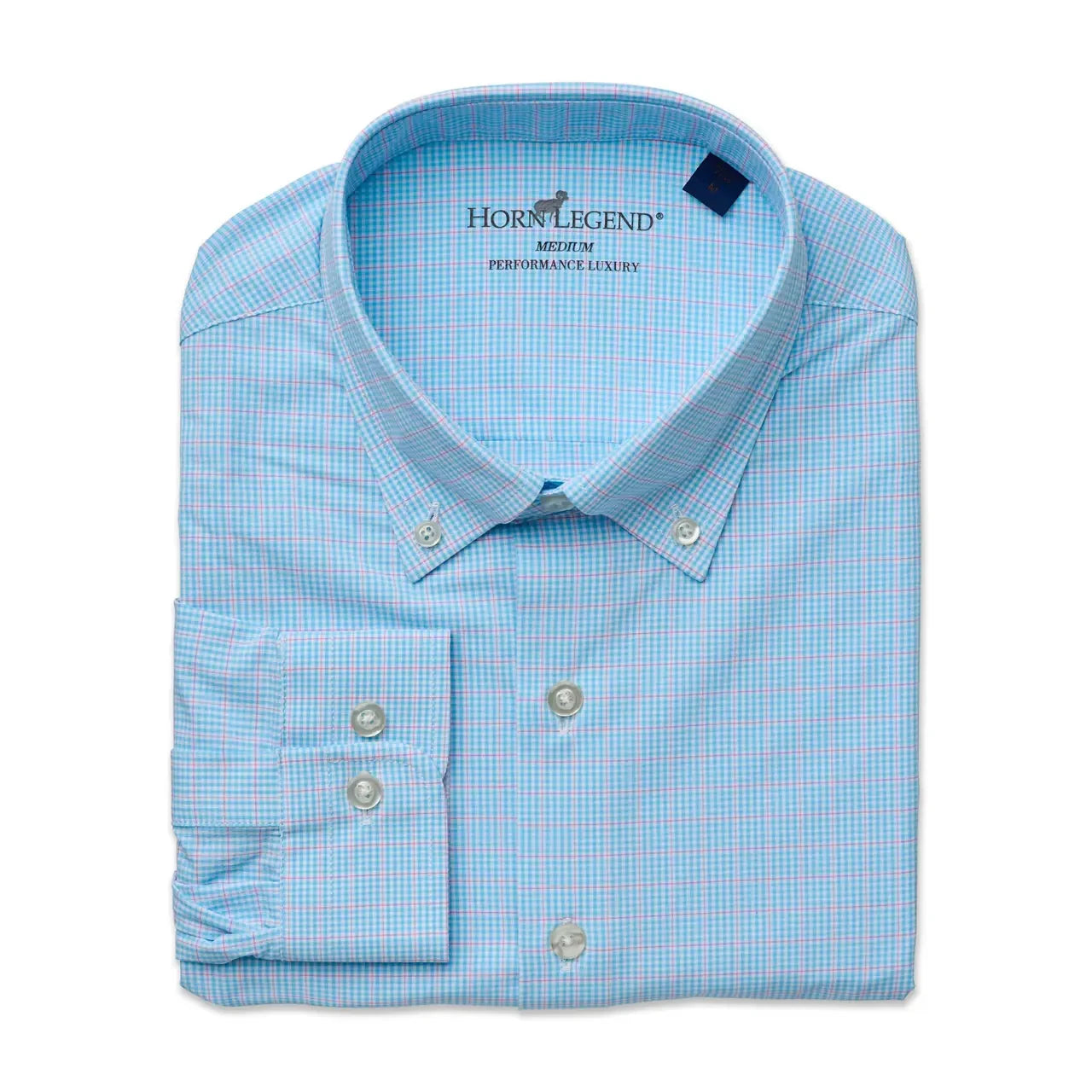 Santa Rosa Performance Sport Shirt Aqua/Rose Quartz