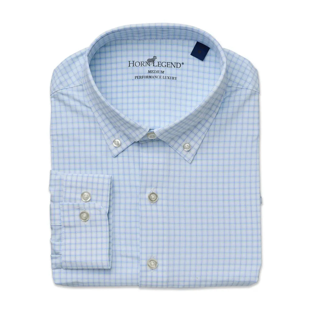 Wimberley Performance Sport Shirt White/Blue