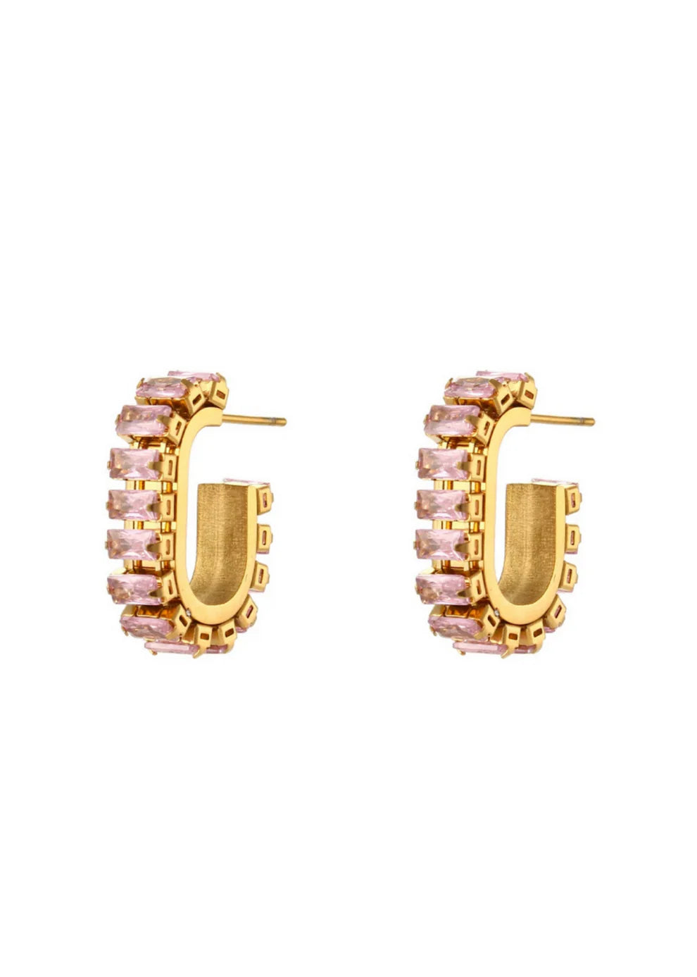 Baguette Earring Pink