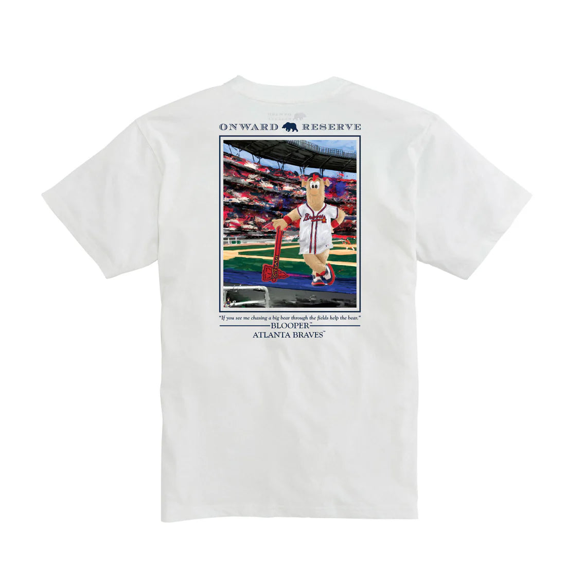 Braves Blooper Tee White