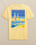 Youth SS Beach Catamarans Tee-Pineapple