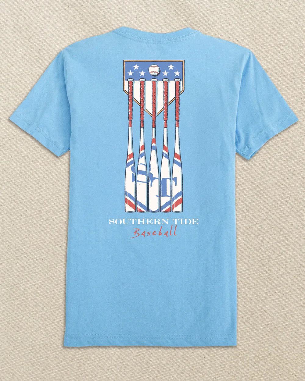 Y SS Patriotic Bats Tee