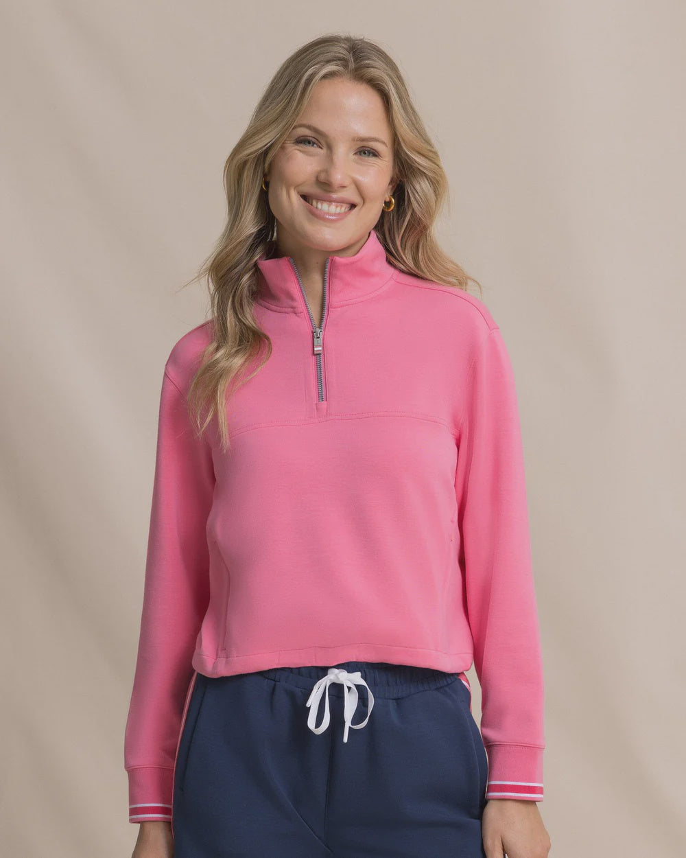 W LS Laurie Knit Popover Island Pink