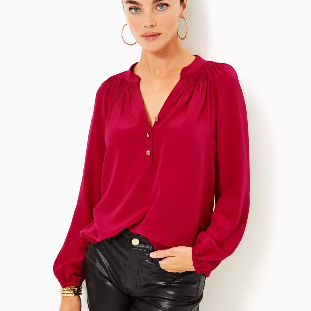 Malbec Red Elsa Top