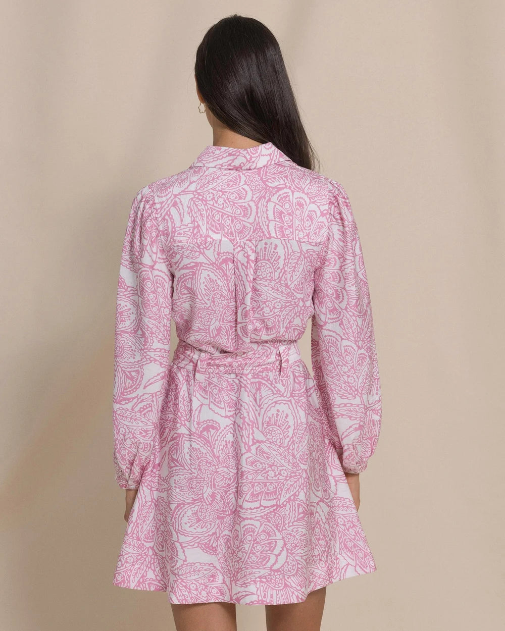 W Leanna Printed Mini Dress Riveria Rose