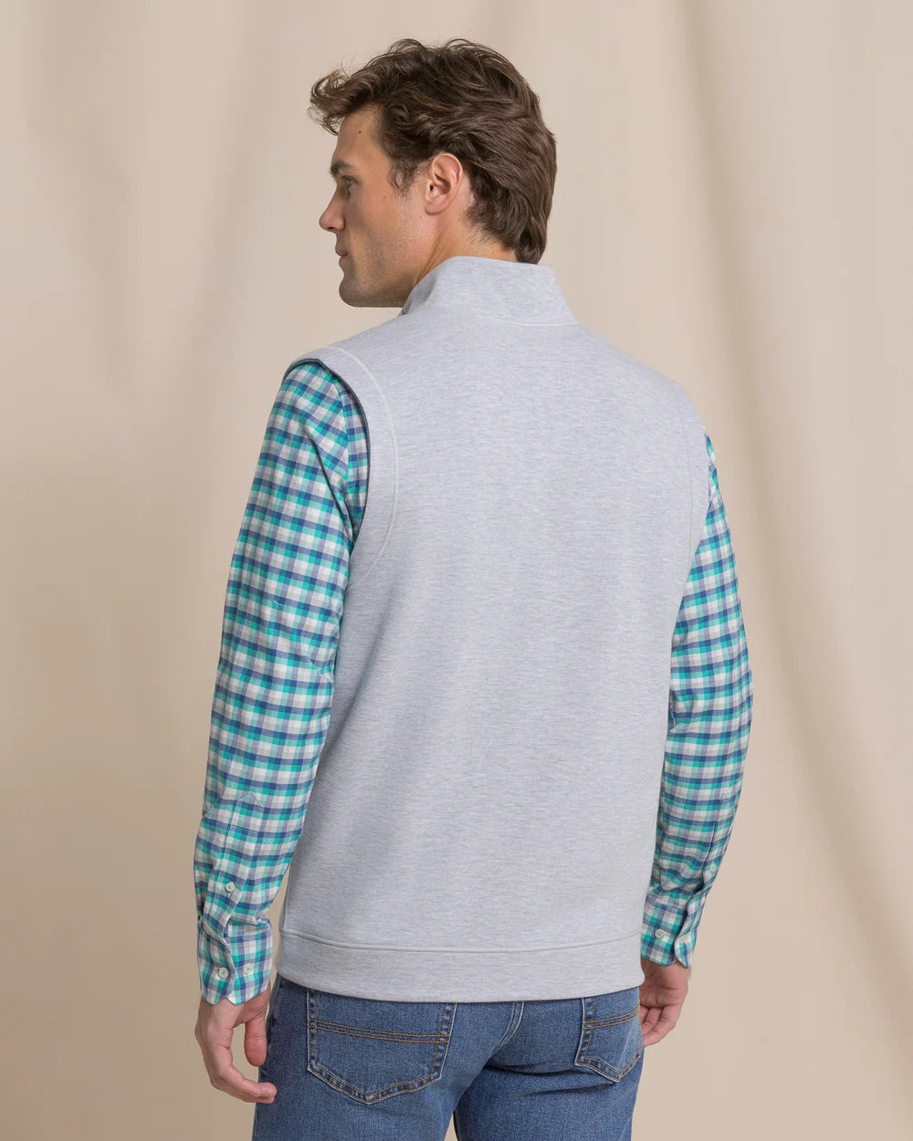 Lightweight Knit Heather Reversible Vest - Heather Anchor Grey