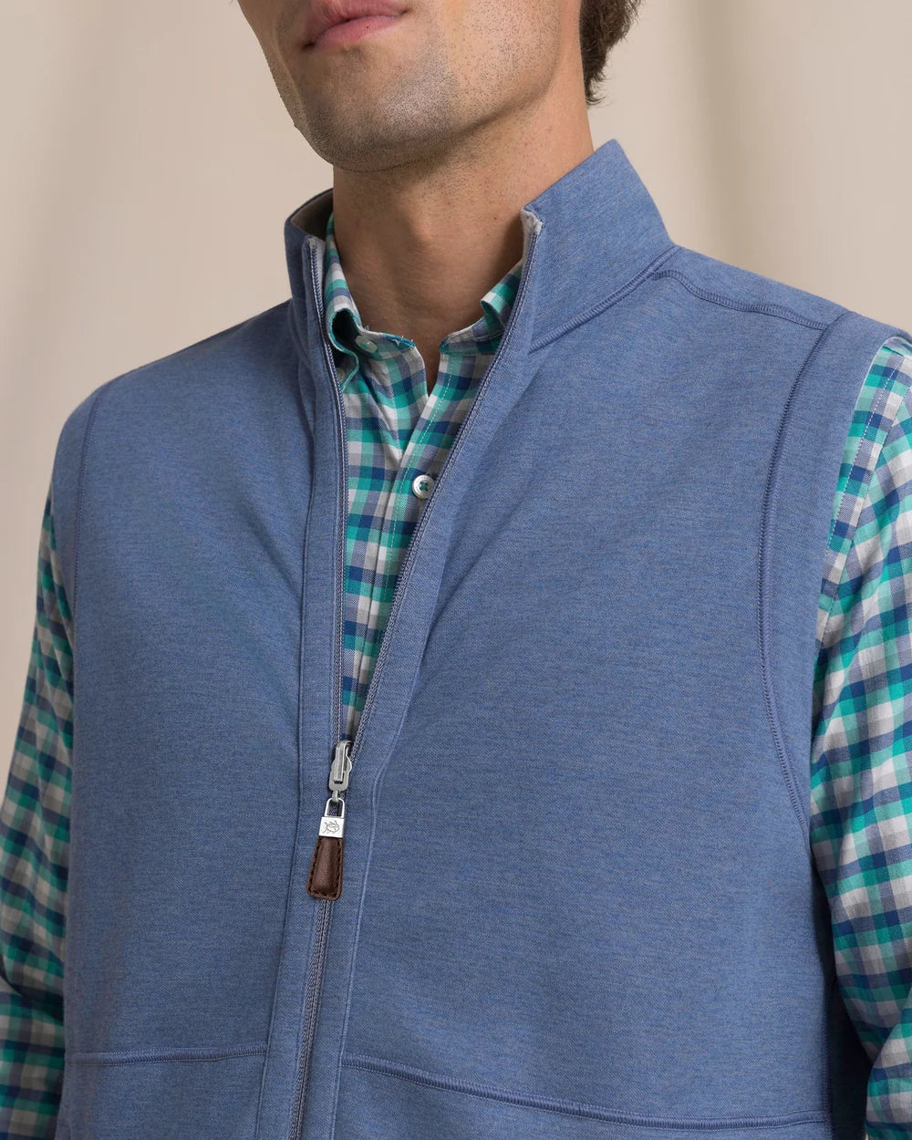 Lightweight Knit Heather Reversible Vest - Heather Anchor Grey