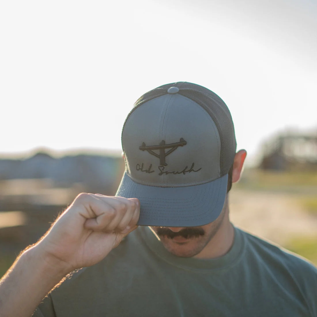 Lineman Pole Trucker Hat Graphite & Black