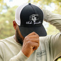 Lineman Pole Trucker Hat Black & White