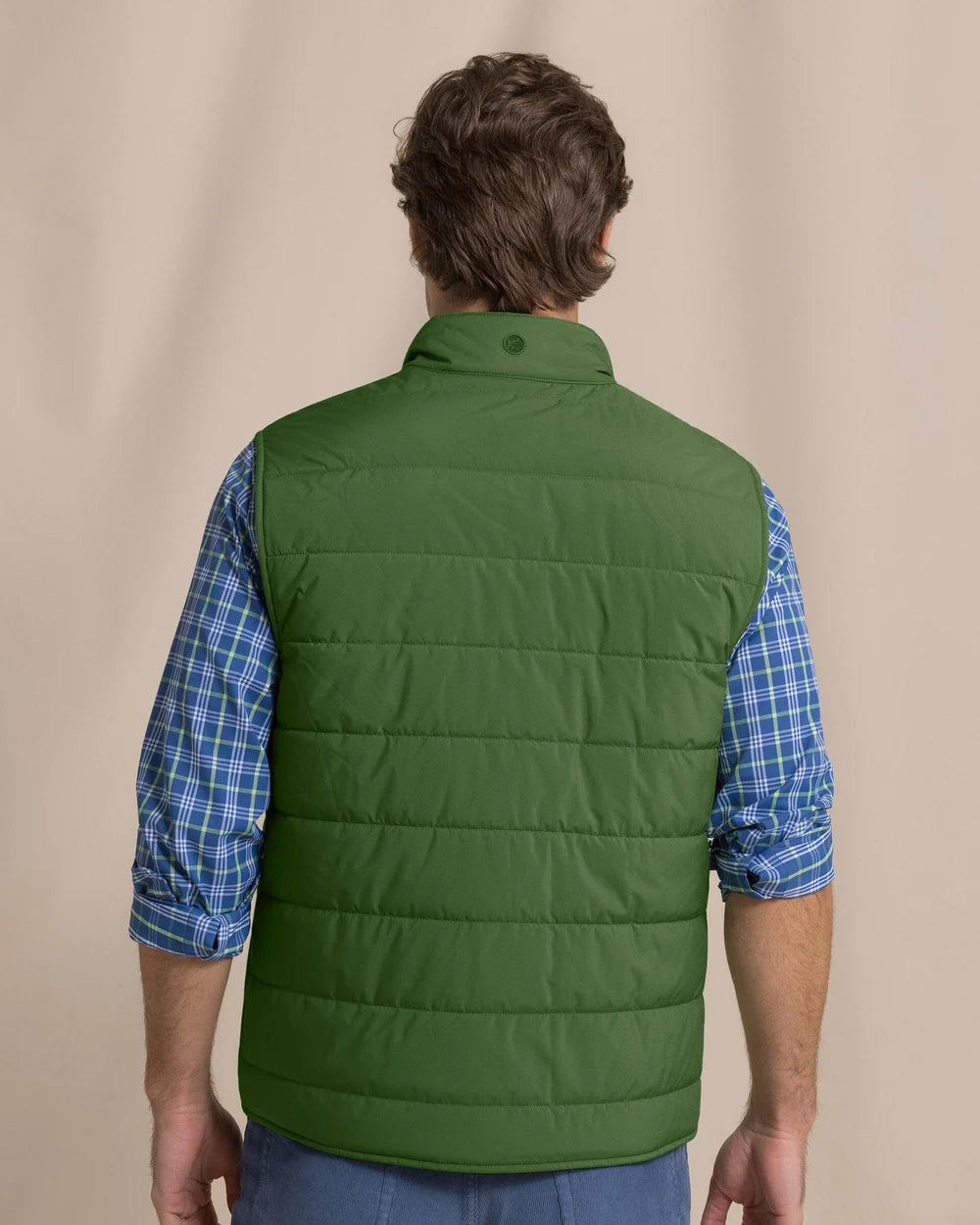 M Quilted Vest Cedar Green