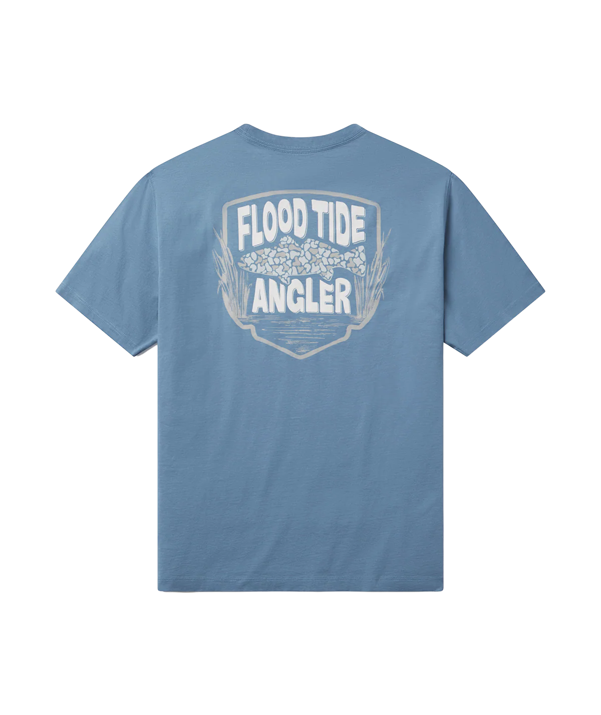 Flood Tide Camo SS Tee- Nautical Blue