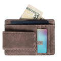 Brown Money Clip w/ Card Slots & Bill Holder